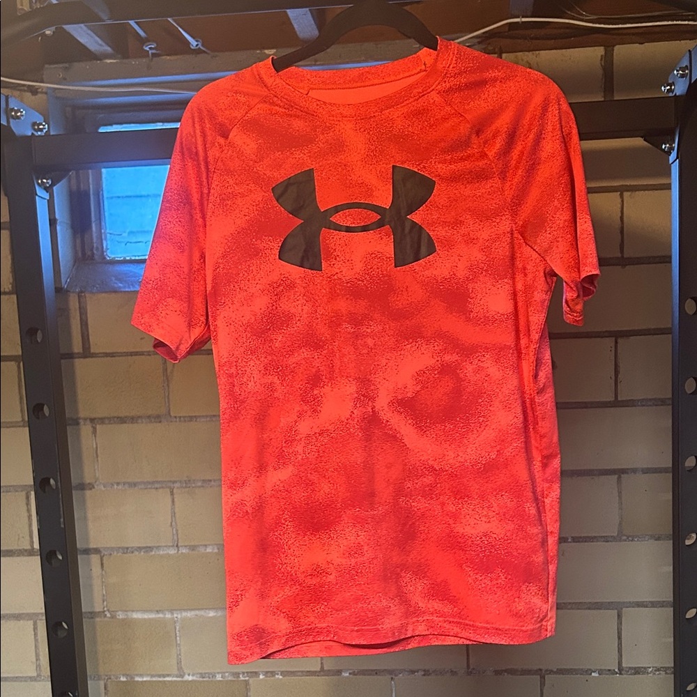 Under Armour Bright orange Tee with Black Logo